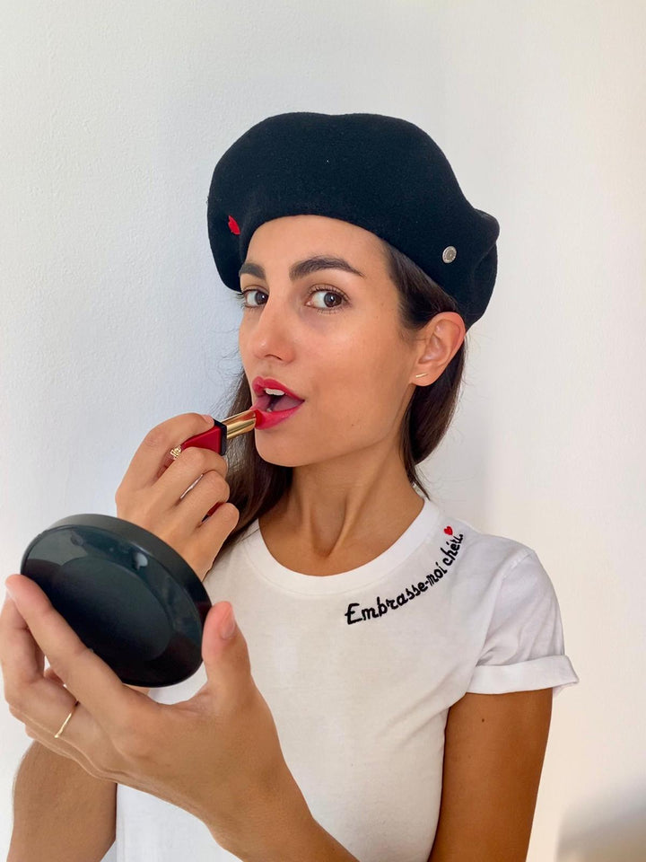 French Wink Béret Noir