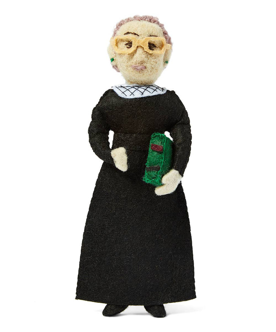 Ruth Bader Ginsburg Ornament Silk Road Bazaar Solstice Holiday Pop Up 