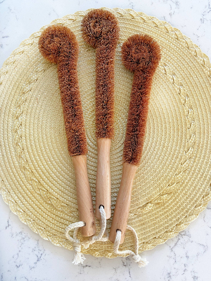Coconut Bottle cleaning Brush Wide -Wide Tip-