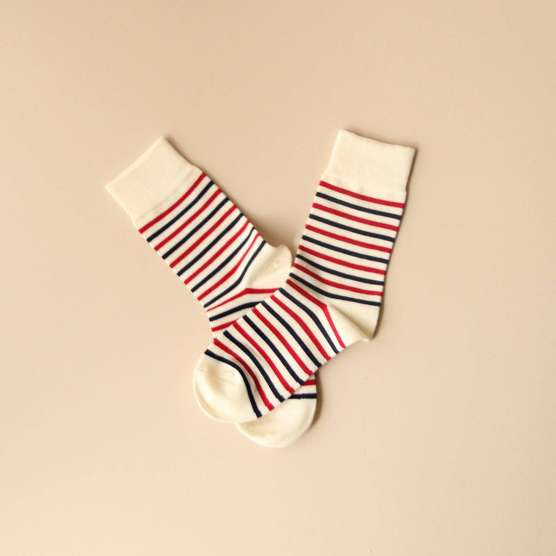 FRENCH STRIPES | Designer Socks - Unisex | Cozy | Cool | Girlfriend