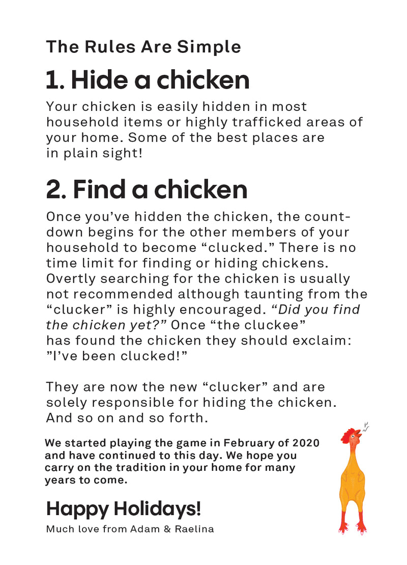 Chicken Card: "You&