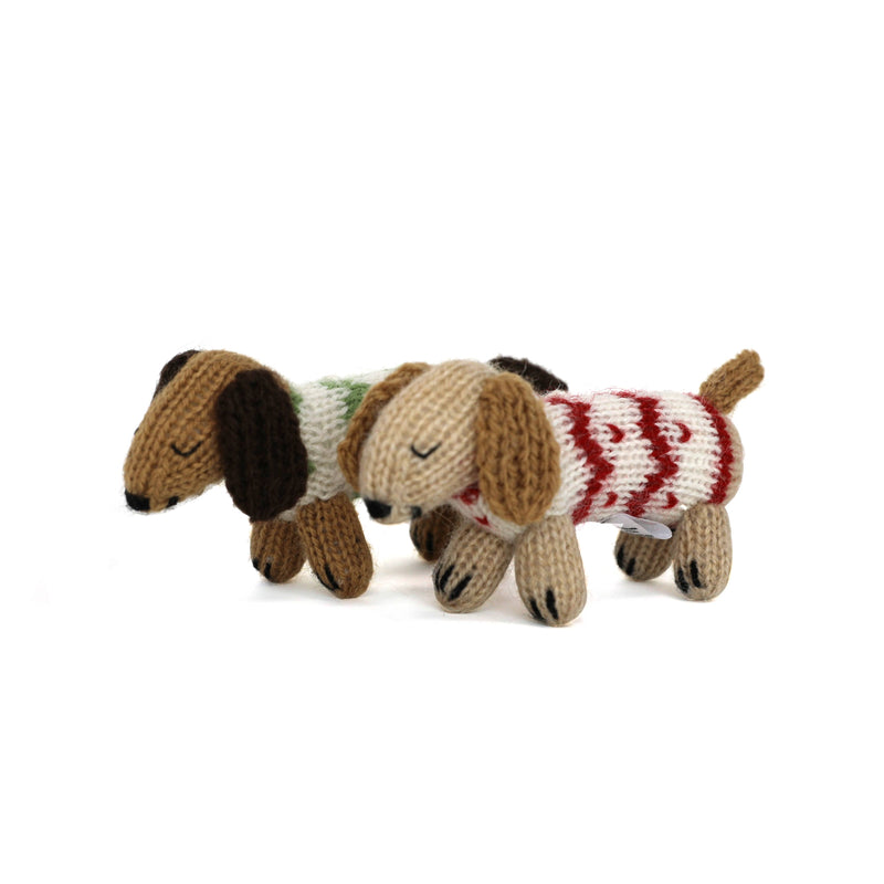 Dachshund in Holiday Sweater Ornament
